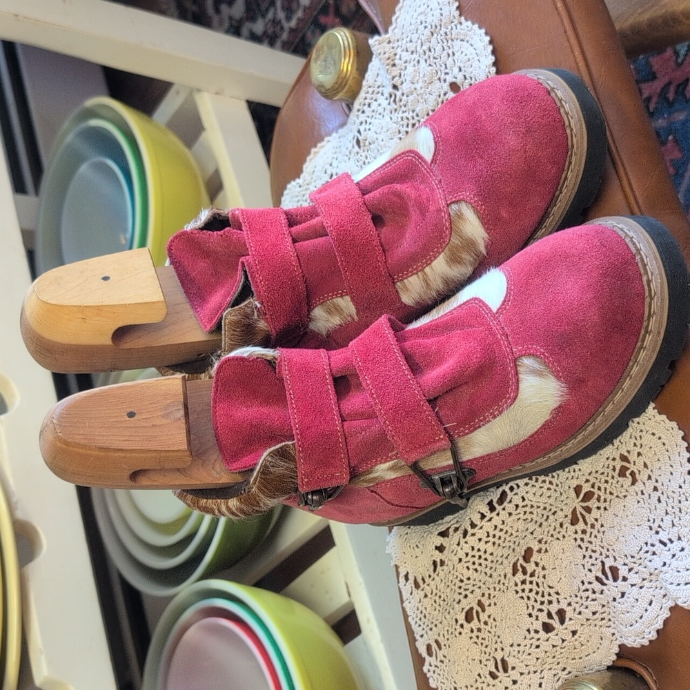 Martino of Canada Alpine Buckle Boots"Authentic Pony Fur"